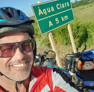 Aos 62 anos, policial encara 26 dias de bike para chegar a Ubatuba 