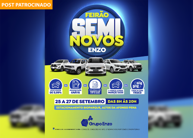 Maior feir&atilde;o de seminovos da Capital est&aacute; de volta! Feir&atilde;o Seminovos Enzo
