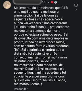 Nutricionista exp&otilde;e gordofobia em consulta e gera debate nas redes
