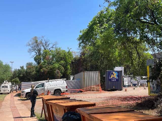 Apag&atilde;o no Parque dos Poderes foi causado por obra e deve terminar nesta tarde