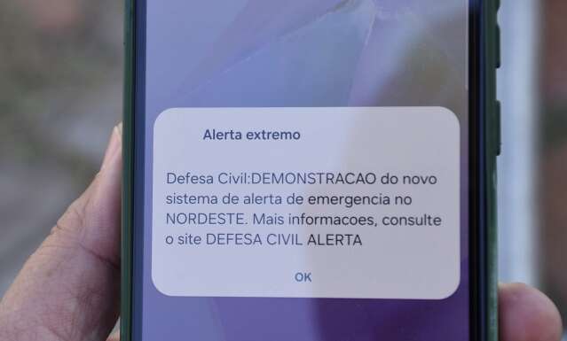 Hoje &agrave;s 14h: celulares v&atilde;o disparar alarme em teste de sistema de alertas 