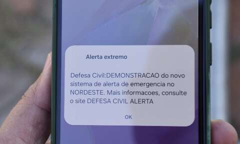 Hoje &agrave;s 14h: celulares v&atilde;o disparar alarme em teste de sistema de alertas 