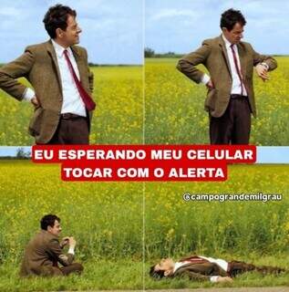 Arrebatamento? Alerta de perigo e atraso da Defesa Civil viram meme Arrebatamento? Alerta de perigo e atraso da Defesa Civil viram meme