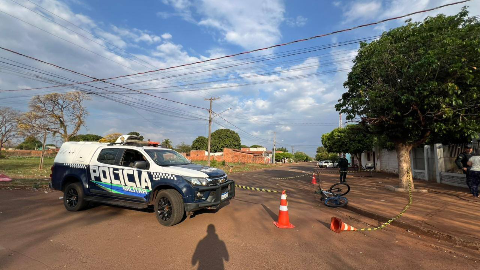 Motociclista dispara v&aacute;rias vezes contra ciclista e foge em Rio Brilhante
