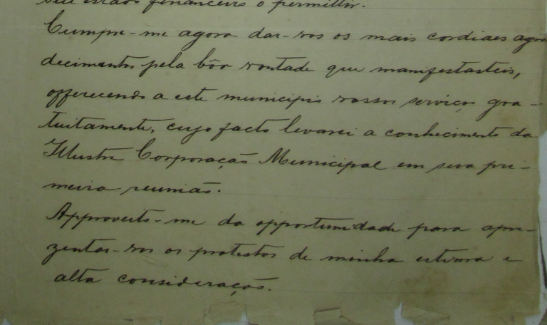 Intendente de Miranda manda agradecimento para Rondon. (Foto: Reprodução)