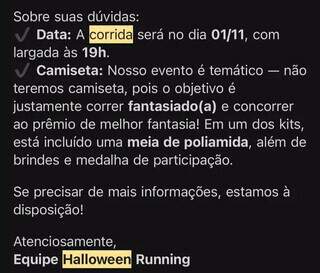 Mulher cai em golpe da corrida de Halloween em Campo Grande