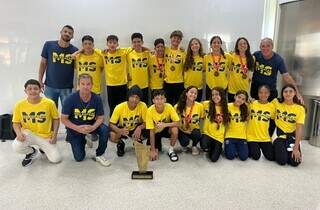 Delega&ccedil;&atilde;o de MS embarca para os Jogos Escolares em Uberl&acirc;ndia