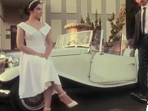 Ensaio de casamento inspirado nos anos 1950 parece sa&iacute;do de um filme