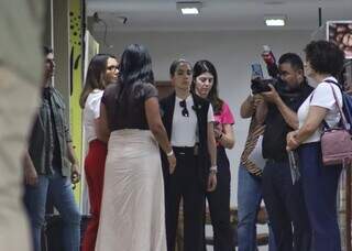 Esquema de seguran&ccedil;a barra imprensa em visita de Janja &agrave; Capital