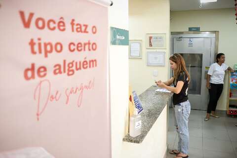 Com queda de 70% nas doa&ccedil;&otilde;es, Hemosul faz apelo por volunt&aacute;rios antes do feriado