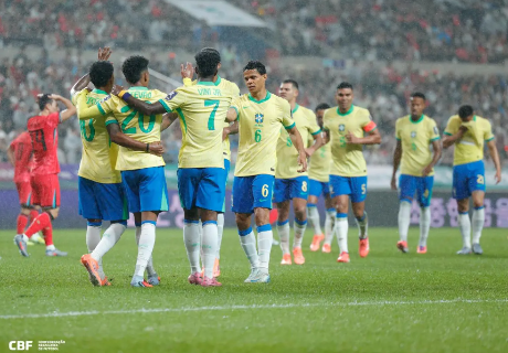 Brasil goleia Coreia do Sul e alcan&ccedil;a maior vit&oacute;ria sob o comando de Ancelotti