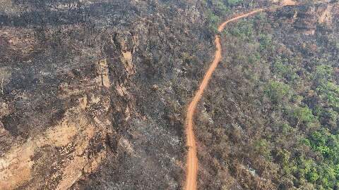  Inc&ecirc;ndio no Parque do Taquari continua ativo em &aacute;reas onde choveu pouco 