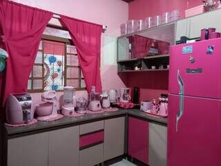 Raquel realizou sonho de menina e fez o pr&oacute;prio mundo cor-de-rosa