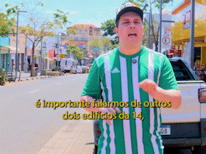 Os primeiros pr&eacute;dios da 14 e elevador residencial de Campo Grande