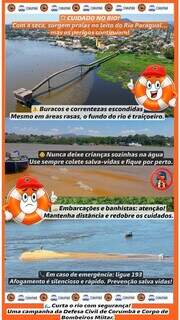 Em baixa, rio se torna risco ainda maior de afogamentos, alertam bombeiros