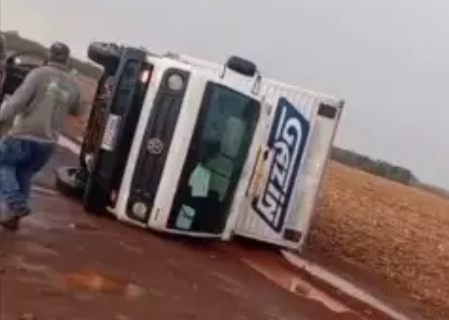 Temporal que derrubou &aacute;rvores e placas, tombou at&eacute; caminh&atilde;o no interior