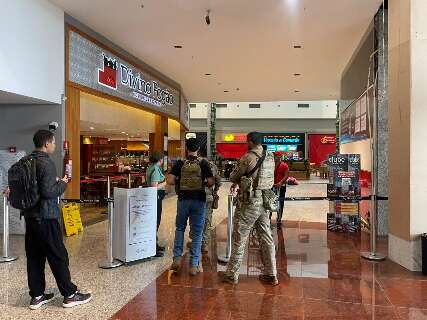 Pol&iacute;cia interdita shopping em Campo Grande por suspeita de furto em joalheria