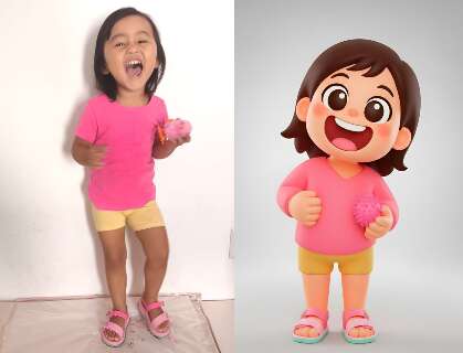 De saco cheio de m&uacute;sicas repetidas, casal cria desenho para filha cantar