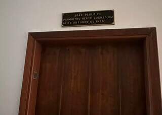 Fi&eacute;is poder&atilde;o visitar quarto onde Papa Jo&atilde;o Paulo II esteve na Capital