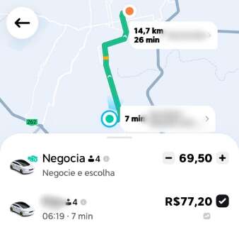 &ldquo;De R$ 30 por R$ 77&rdquo;: paralisa&ccedil;&atilde;o dos &ocirc;nibus faz disparar pre&ccedil;o nos aplicativos 