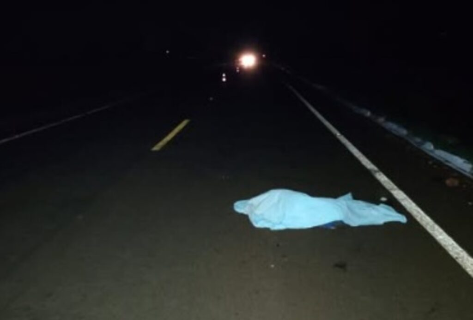 Pedestre morre atropelado por carro na rodovia MS-379