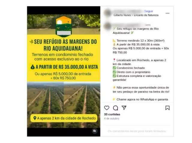 MP abre inquérito para investigar venda de lotes irregulares em Rochedo
