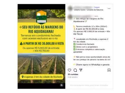 MP abre inquérito para investigar venda de lotes irregulares em Rochedo MP abre inquérito para investigar venda de lotes irregulares em Rochedo