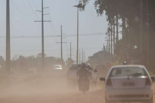 Tempo seco em Campo Grande &eacute; marcado por ventos at&iacute;picos para outubro