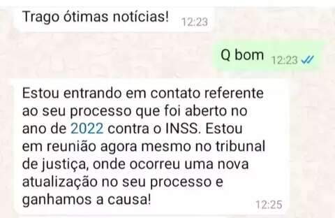 Golpe do “processo ganho” faz mulher perder mais de R$ 16 mil em Campo Grande Golpe do “processo ganho” faz mulher perder mais de R$ 16 mil em Campo Grande