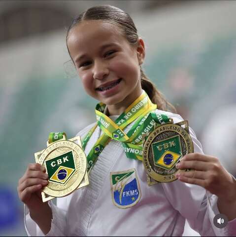 Atleta de MS conquista 4 medalhas no Campeonato Brasileiro de Karatê