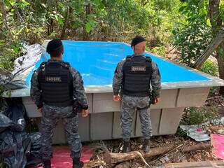 Piscina de R$ 50 mil furtada na Afonso Pena é recuperada em casa de festas Piscina de R$ 50 mil furtada na Afonso Pena é recuperada em casa de festas