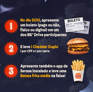 Veja onde trocar boleto por cheddar duplo e batata frita em Campo Grande Veja onde trocar boleto por cheddar duplo e batata frita em Campo Grande