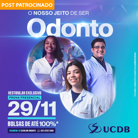 Curso de Odontologia UCDB oferece bolsas inéditas de até 100%