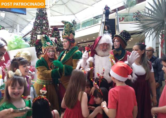 Papai Noel chega com “Natal dos Doces” no Shopping Campo Grande