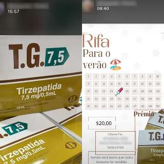 Loja anuncia rifa e venda de rem&eacute;dio emagrecedor e Conselho alerta para crime