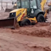 Chuva forte em Nova Alvorada destr&oacute;i canteiro de obras de usina 