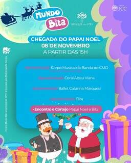 Natal mágico com Bita e Papai Noel no Bosque dos Ipês Natal mágico com Bita e Papai Noel no Bosque dos Ipês