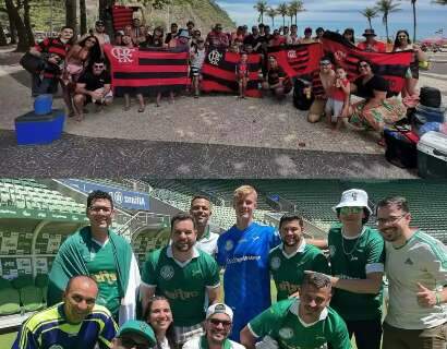 Flamenguista e palmeirense no mesmo &ocirc;nibus at&eacute; Lima &eacute; maluquice?