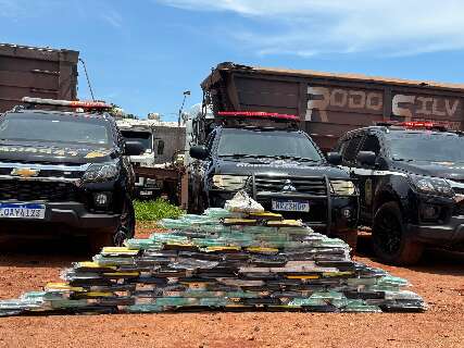 Mais droga em carga de min&eacute;rio: PF apreende 100 kg de coca&iacute;na em Campo Grande