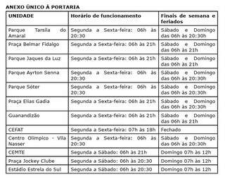 Decreto de contenção encurta horário dos parques e praças esportivas Decreto de contenção encurta horário dos parques e praças esportivas