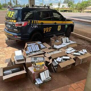 Segunda em 4 dias, PRF apreende 629 kg de coca&iacute;na em caminh&atilde;o com min&eacute;rio