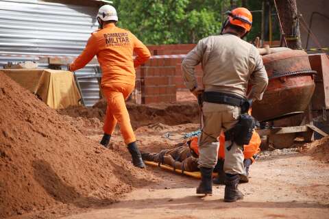 Homem que morreu soterrado trabalhava h&aacute; dois dias em obra