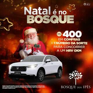 Natal do Bosque 2025 traz magia e sorteio de um HR-V 0km