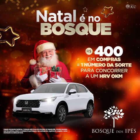 Natal do Bosque 2025 traz magia e sorteio de um HR-V 0km