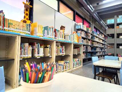 Biblioteca p&uacute;blica recebe 600 novos livros infantis e acesso &eacute; gratuito