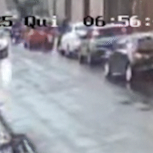 C&acirc;mera flagrou derrapagem e colis&otilde;es que mataram uma mulher no Jardim Leblon