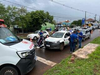 Atropelamento deixa tr&acirc;nsito lento na Avenida Gunter Hans