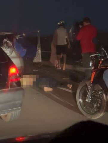 Motociclista morre ap&oacute;s batida violenta com carro na Av. Wilson Paes de Barros