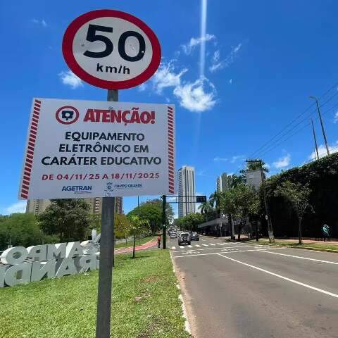 Primeira etapa de radares volta a multar nesta quarta-feira em Campo Grande