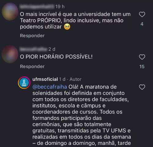 Mudan&ccedil;a em hor&aacute;rio de cola&ccedil;&otilde;es da UFMS gera cr&iacute;ticas entre estudantes